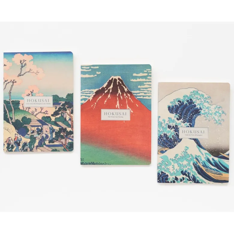 Kokonote | Pack de 3 Cuadernos A5 Hokusai