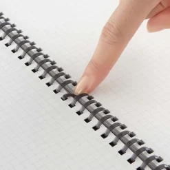 Kokuyo | Cuaderno Soft Ring A6 Black (Cuadros)