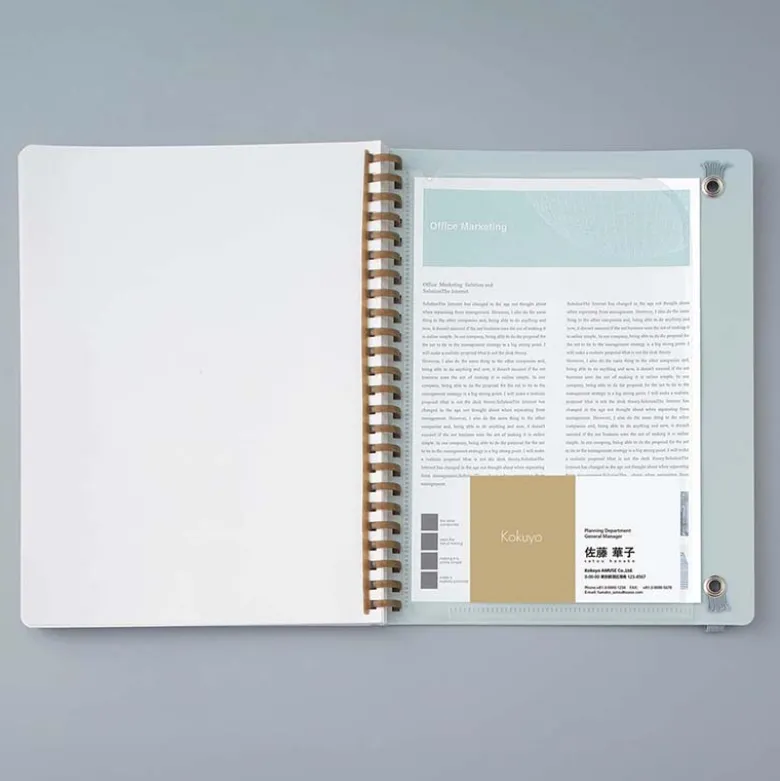 Kokuyo | Cuaderno Soft Ring Sooofa A5 Light Blue (Cuadros)