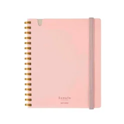 Kokuyo | Cuaderno Soft Ring Sooofa A6 Pink (Cuadros)