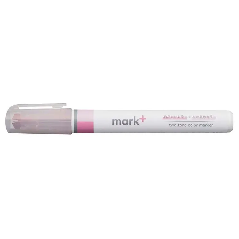 Kokuyo | Subrayador de Doble Punta Mark+ 2 Tone Pink