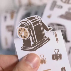 Loi Design | Pegatinas en Rollo Retro Stationery Die-Cut Paper Tape (1 metro)