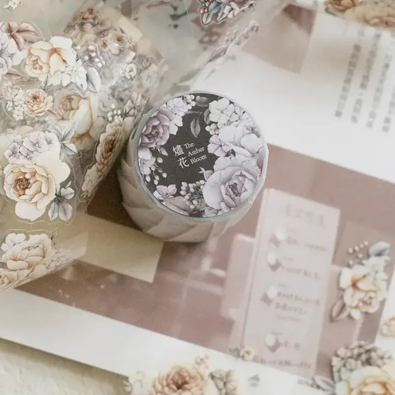 Loi Design | Pegatinas en Rollo The Amber Bloom Die-Cut PET Tape