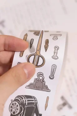 Loi Design | Pegatinas en Rollo Retro Stationery Die-Cut Paper Tape