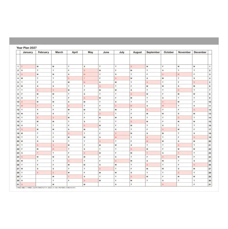 Mark's | Cuaderno Calendario 2027 M Ivory