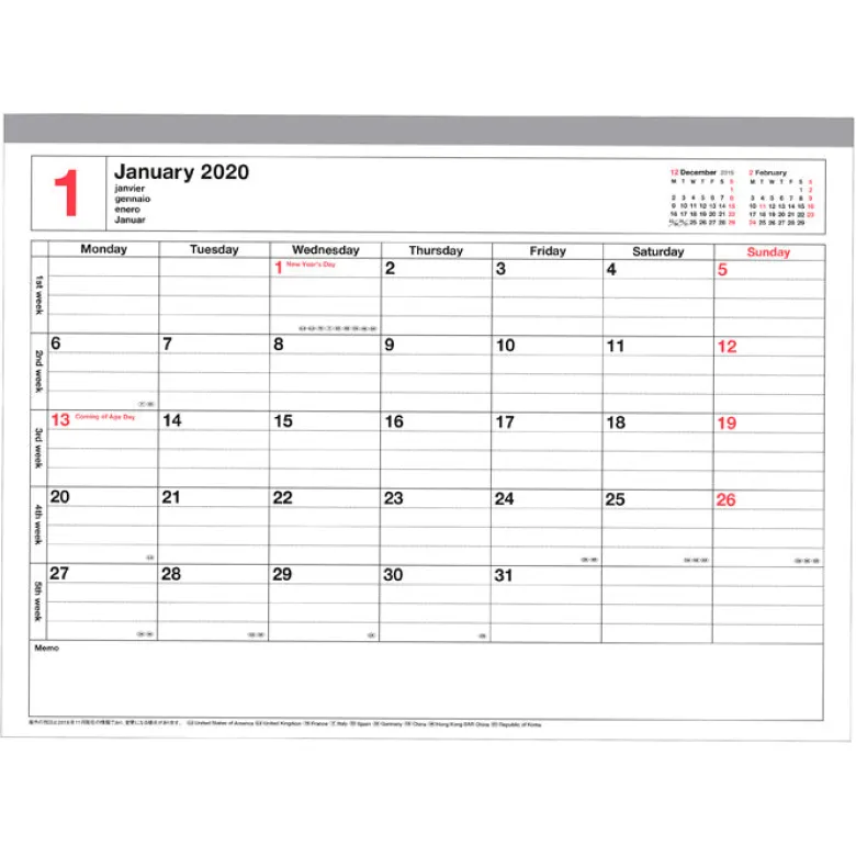 Mark's | Cuaderno Calendario 2027 S Pink