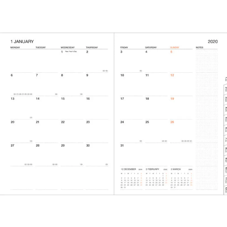 MARK'S | Recambio Agenda A5 2026-2027 (Semanal)