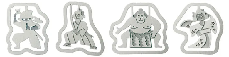 Midori | Clips Metálicos Etching Personajes Japoneses