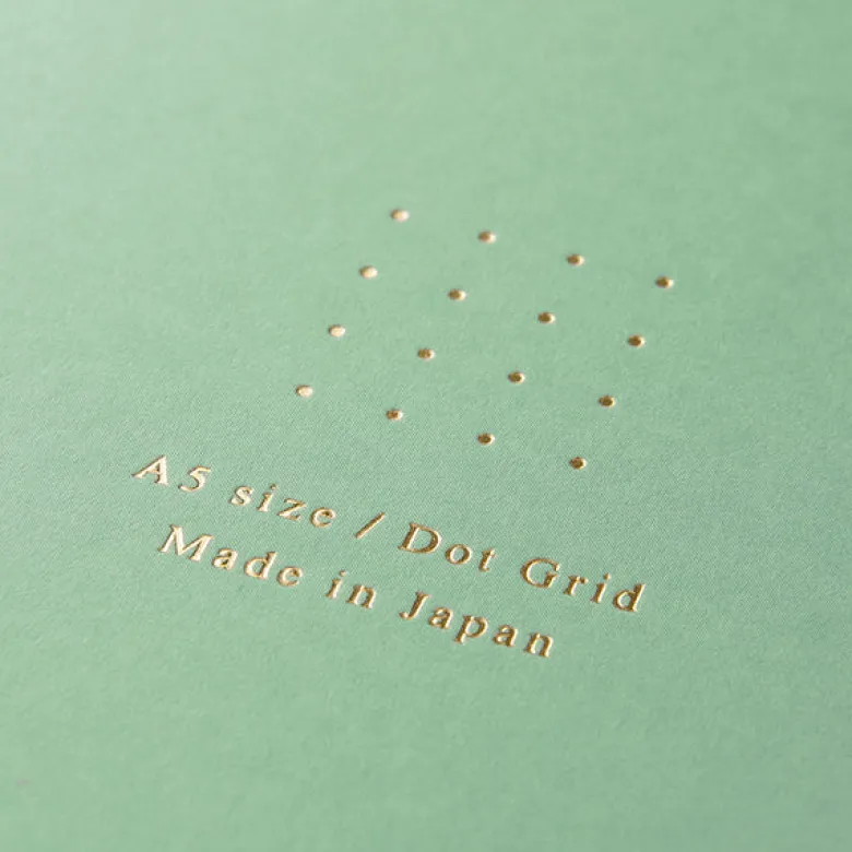 Midori | Cuaderno Anillas Color A5 Puntos Green
