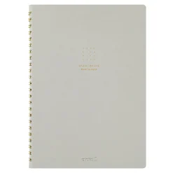 Midori | Cuaderno Anillas Color A5 Puntos Gray