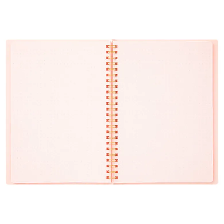Midori | Cuaderno Anillas Color A5 Puntos Pink
