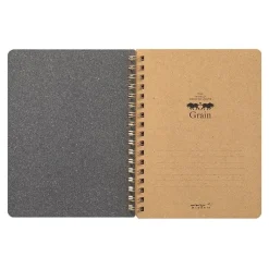 Midori | Cuaderno de Anillas WM Grain B6 Marrón