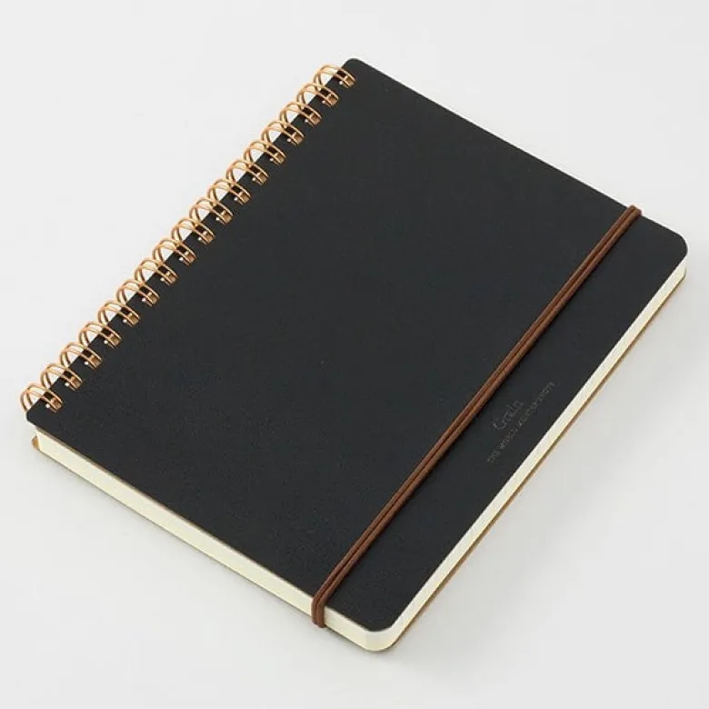 Midori | Cuaderno de Anillas WM Grain B6 Negro