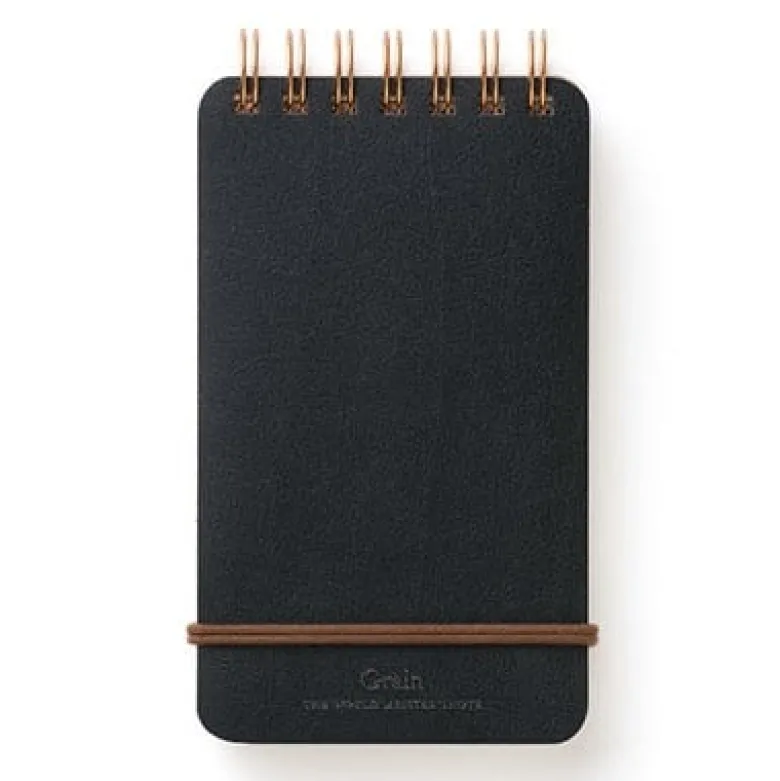 Midori | Cuaderno de Anillas WM Grain Memo Negro