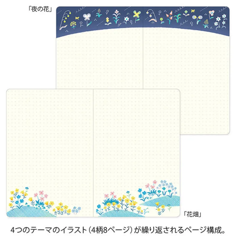 Midori | Cuaderno Yuru Log B6 Floral