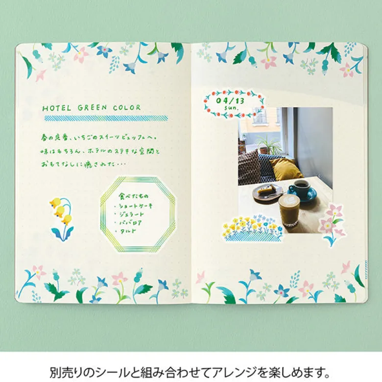 Midori | Cuaderno Yuru Log B6 Floral