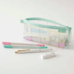 Midori | Estuche de Malla Pen Case with Gusset Check Green