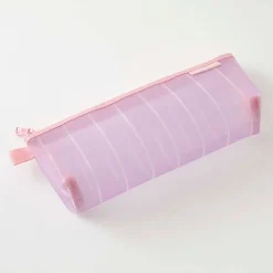 Midori | Estuche de Malla Pen Case with Gusset Stripe Purple