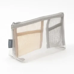 Midori | Estuche Gusset de Malla Pen & Tools Beige