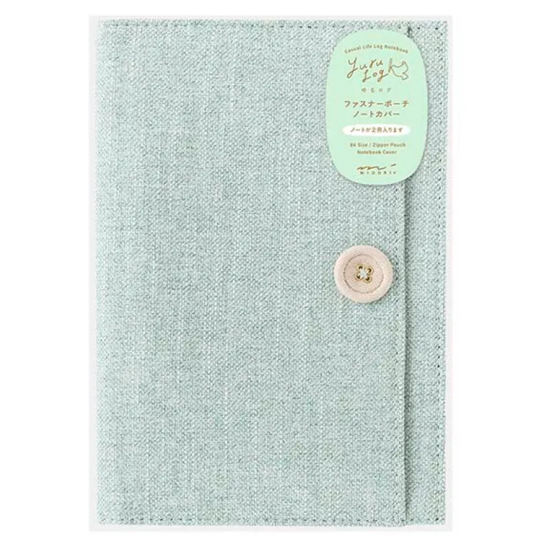 Midori | Funda de Tela para Cuadernos Yuru Log B6 Light Blue