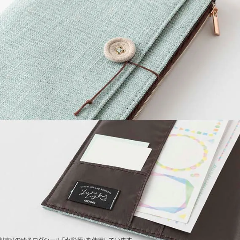 Midori | Funda de Tela para Cuadernos Yuru Log B6 Light Blue