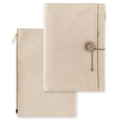 Midori | Funda de Tela para Cuadernos Yuru Log B6 Beige