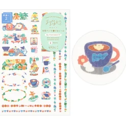Midori | Pegatinas Yuru Log Coffee Shop (2pc)