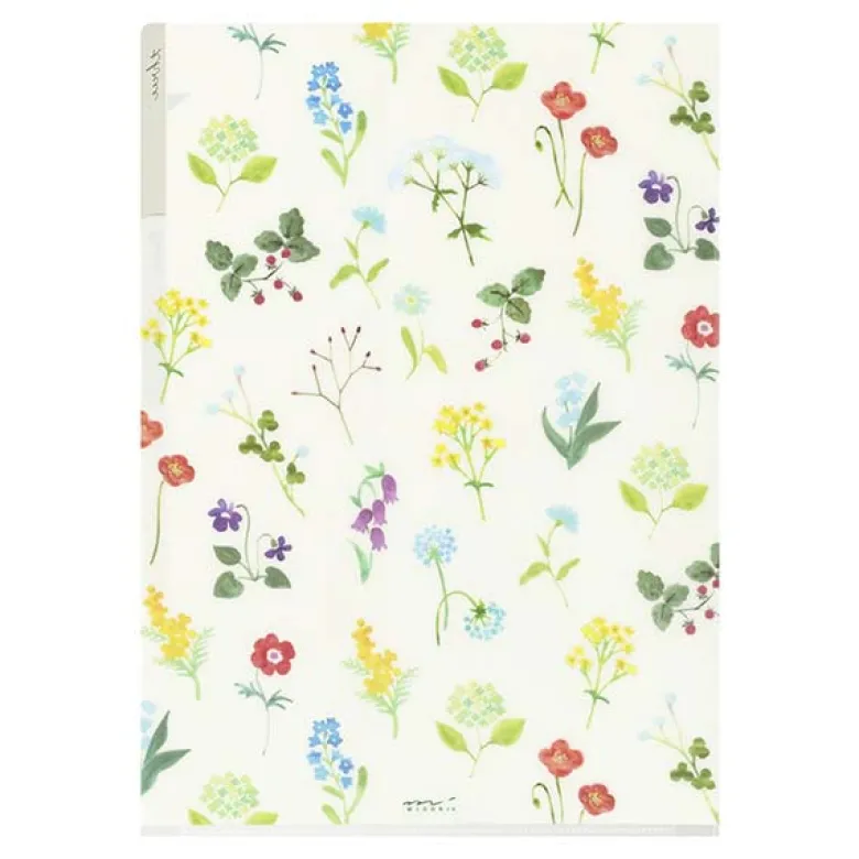 Midori | Portafolios de 3 Compartimentos A4 Flowers C