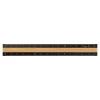 Midori | Regla de Aluminio y Madera 15cm Black