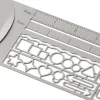 Midori | Regla Marcapáginas Plantilla Plateado