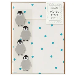 Midori | Set de Cartas Con Pegatinas Penguin