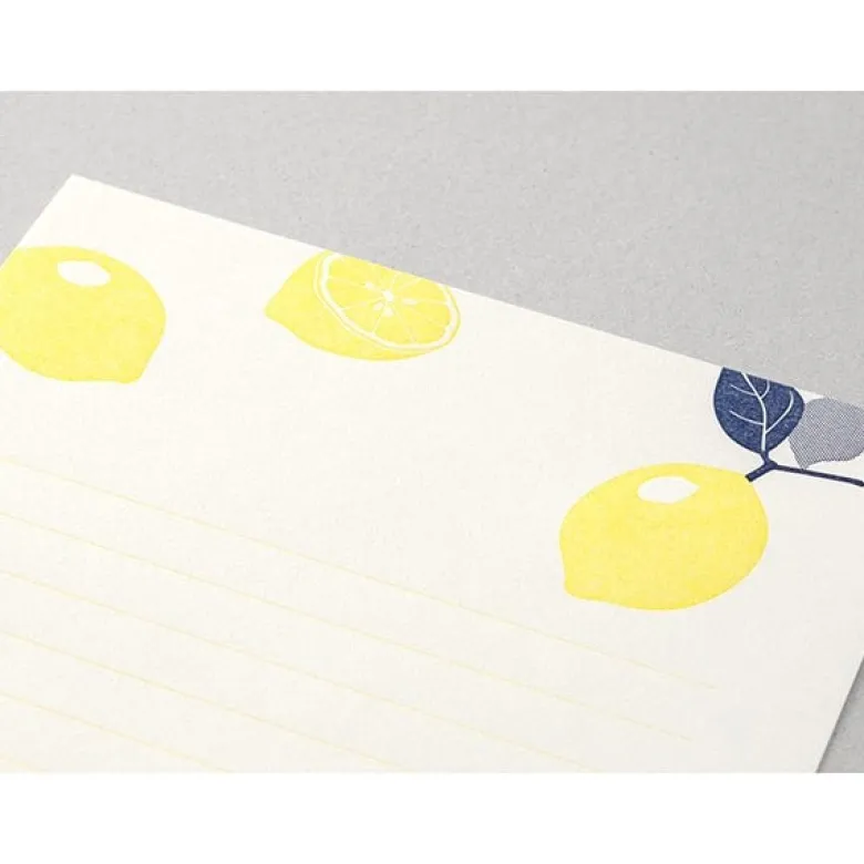 Midori | Set de Cartas Letterpress Lemon