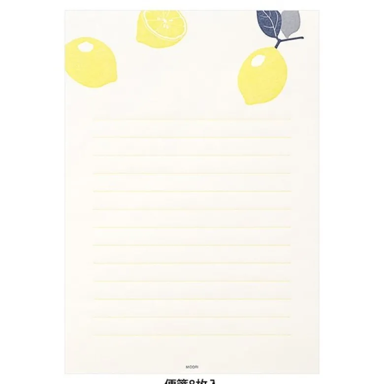 Midori | Set de Cartas Letterpress Lemon
