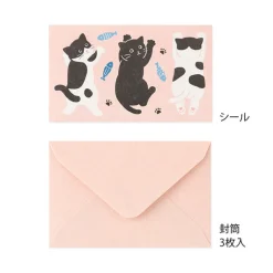 Midori | Set de Cartas Mini con Pegatinas Hungry Cat
