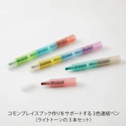 Midori | Set de 3 Rotuladores Multicolor Connecting Pen Join Dots Right