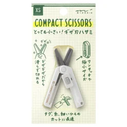 Midori | XS Mini Tijeras Dentadas Compactas Blanco