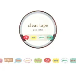 Mind Wave | Pop Color Speech Bubble Slim Clear Tape