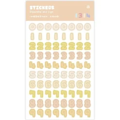 Mo Card | Pegatinas Secret Jelly Numbers Kumquat