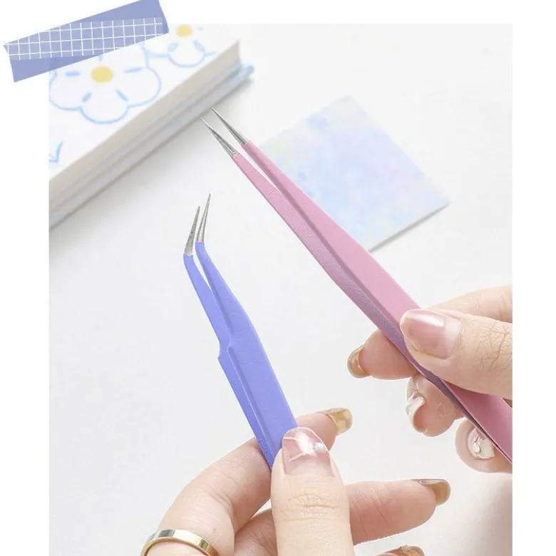 Mo Card | Pinzas Metálicas Rectas Baby Blue