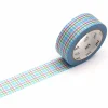 MT Masking Tape | Colorful Gingham Check Blue Washi Tape
