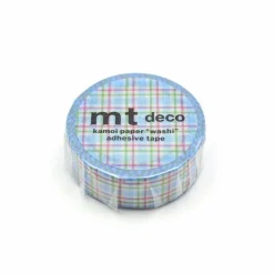 MT Masking Tape | Colorful Gingham Check Blue Washi Tape