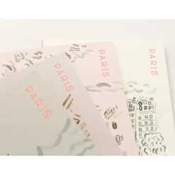 Paperways | Cuaderno de Viaje Ilustrado L'Après-midi Paris Eiffel Pink