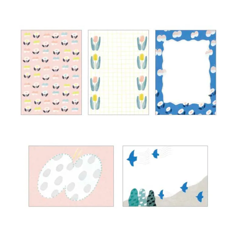 Papier Platz | Bloc de Notas Otegaru Memo Nakano Emi Flowers