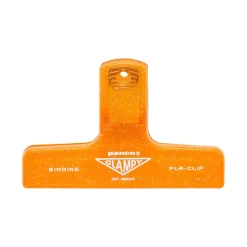 Penco | Clip de Plástico Glitter Orange