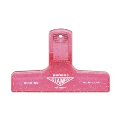 Penco | Clip de Plástico Glitter Pink