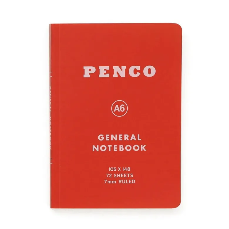 Penco | Cuaderno Soft PP A6 Red (Rayas)