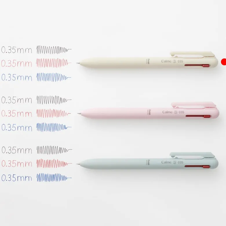 Pentel | Bolígrafo Multicolor Calme Light Blue 0.35