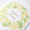 RyuRyu | Tarjeta de Felicitación Embroidery Mimosa