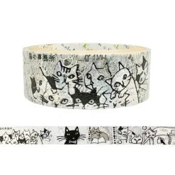Seal-do | Kenji Miyazawa Phantom Light Cat's Office Washi Tape