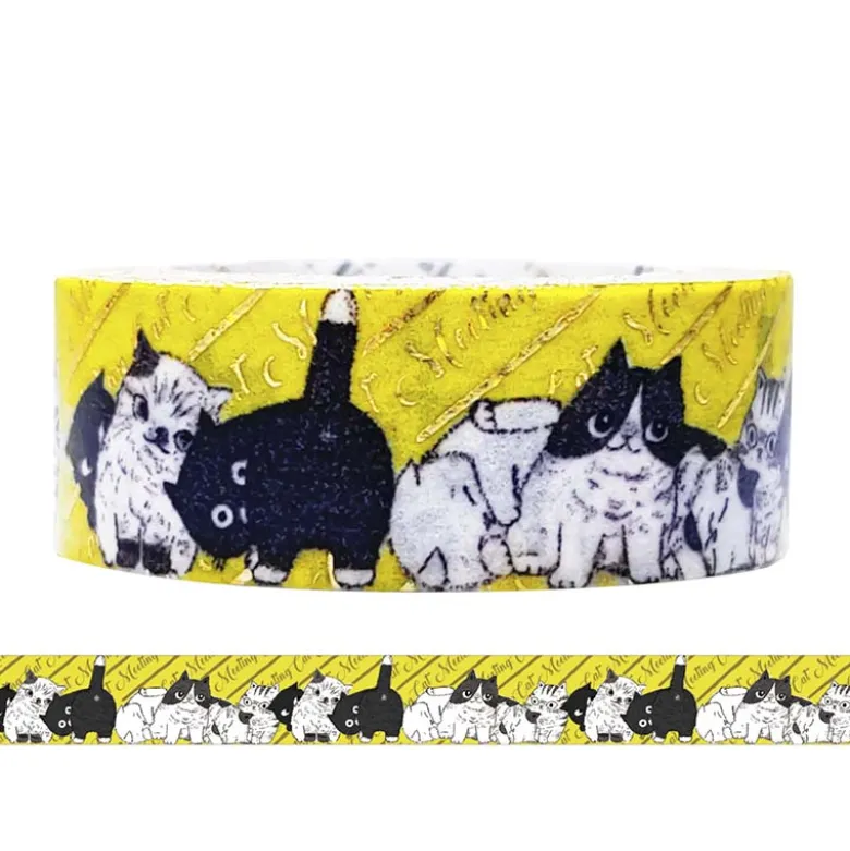 Seal-do | Kirapika Cat Meeting Washi Tape